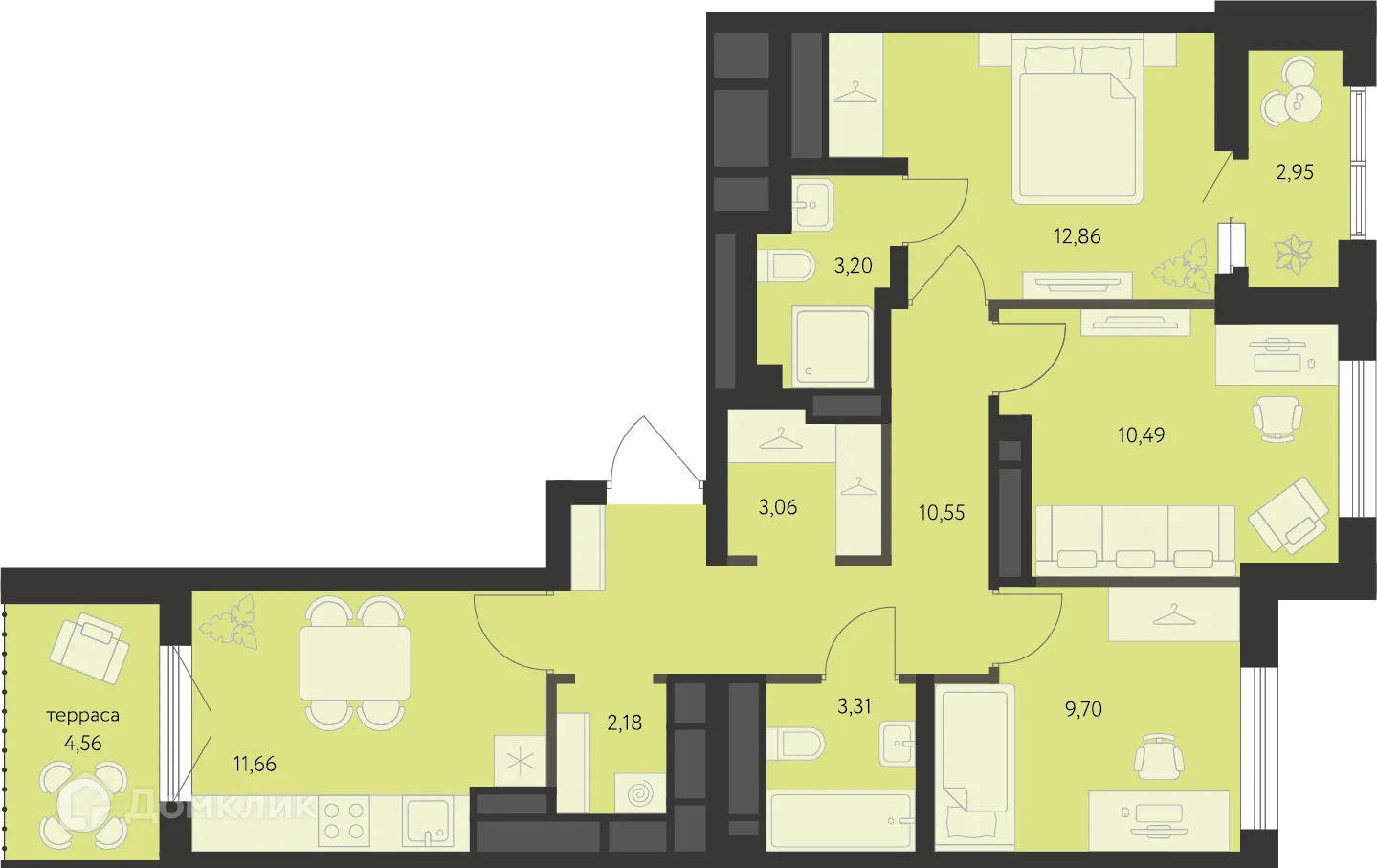 Фото квартиры в ЖК Первый Академ