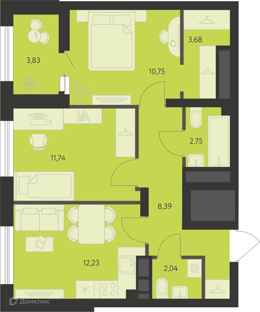 Фото квартиры в ЖК Первый Академ