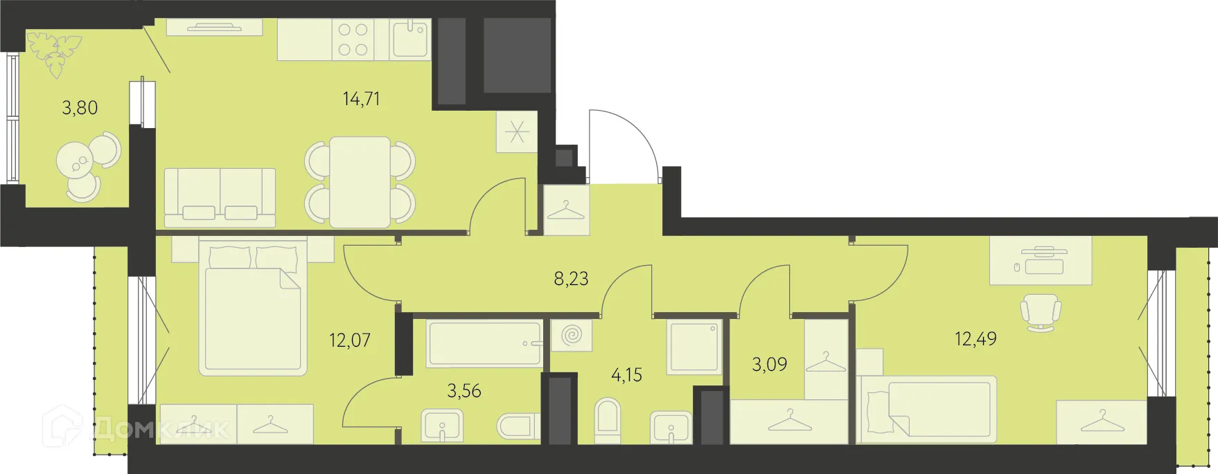 Фото квартиры в ЖК Первый Академ