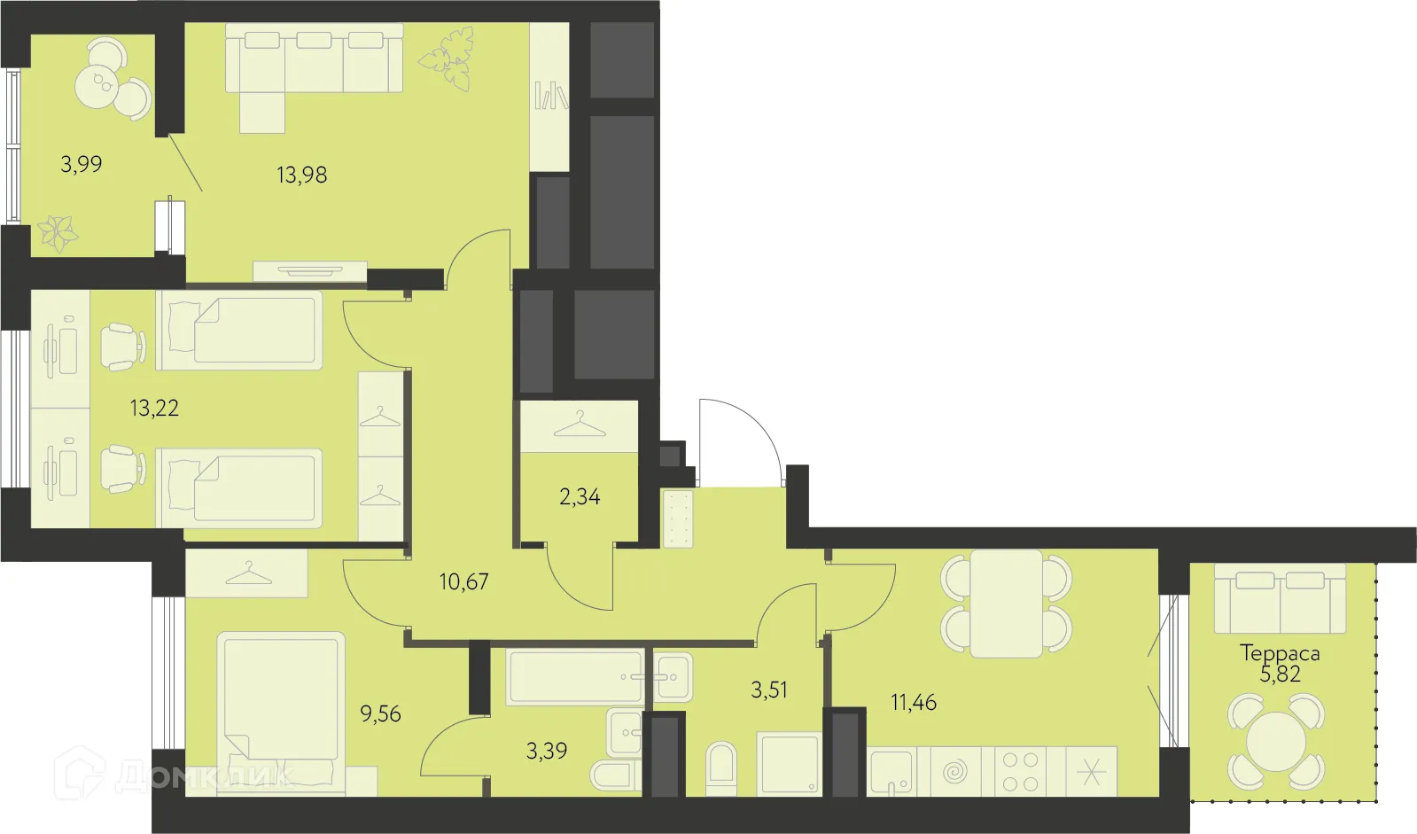 Фото квартиры в ЖК Первый Академ