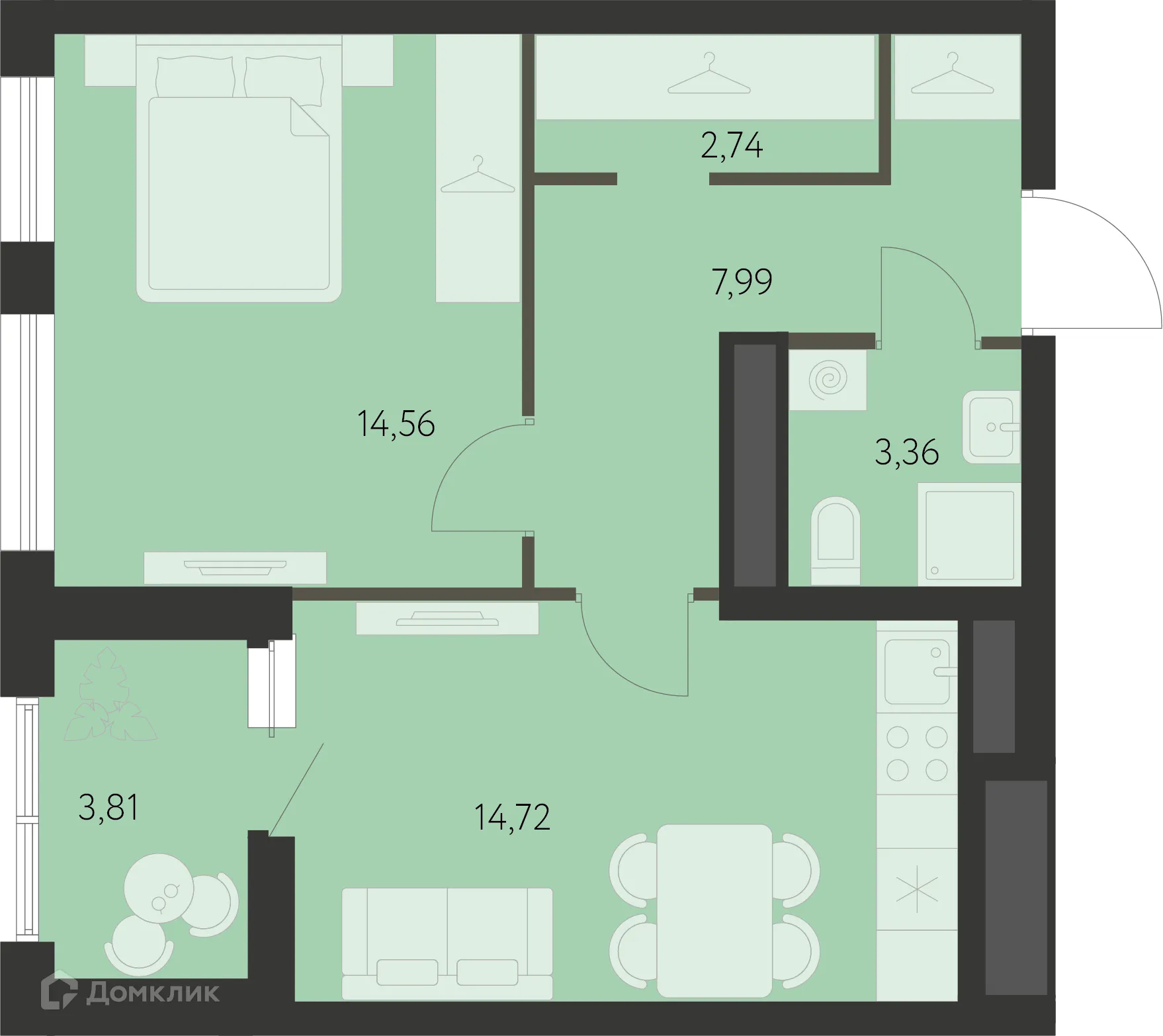 Фото квартиры в ЖК Первый Академ