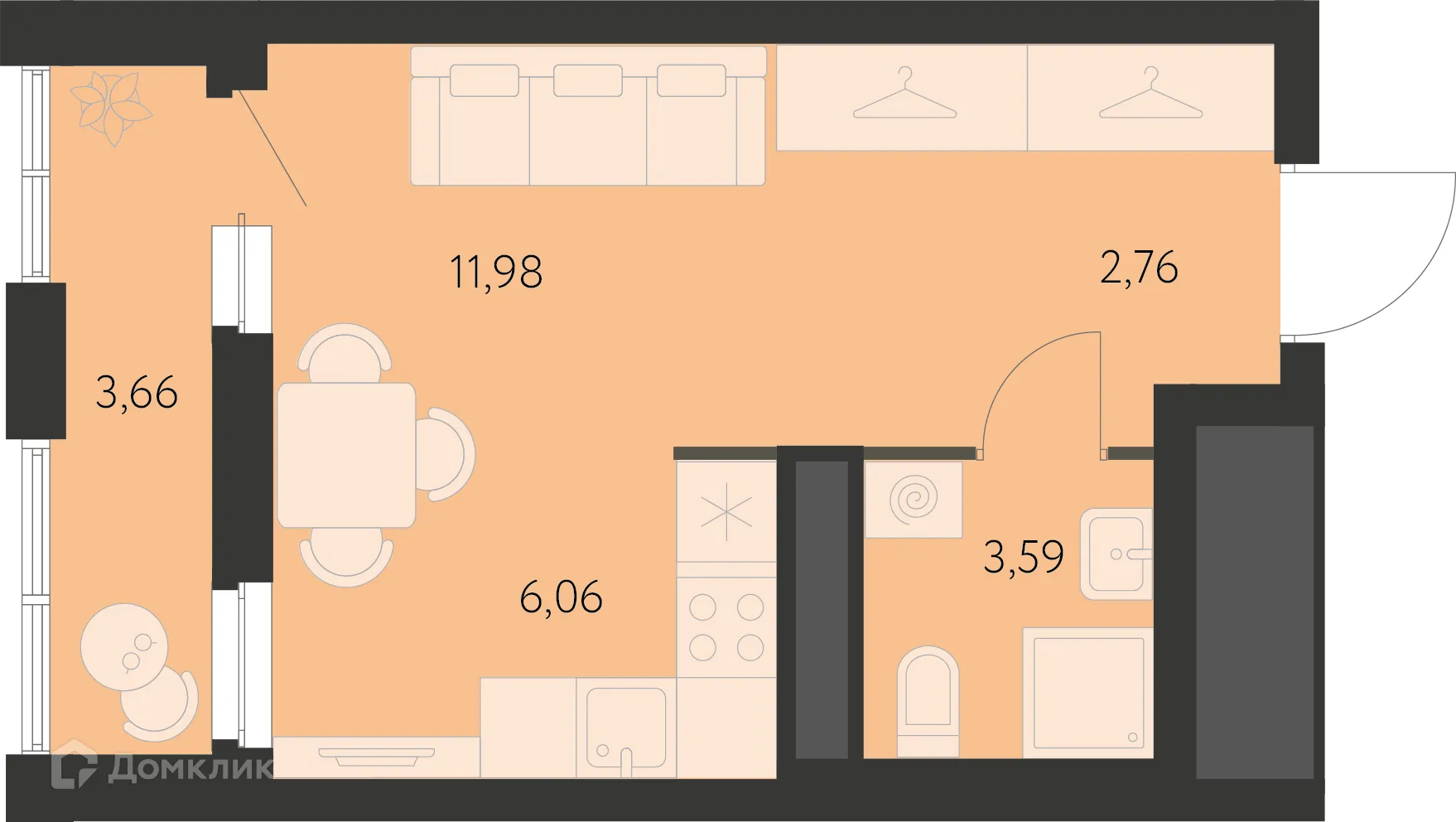 Фото квартиры в ЖК Первый Академ