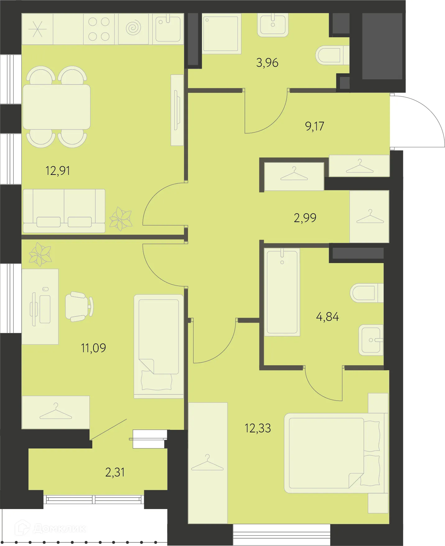 Фото квартиры в ЖК Первый Академ