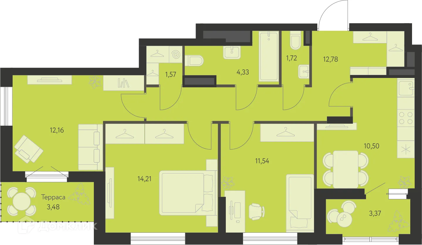 Фото квартиры в ЖК Первый Академ