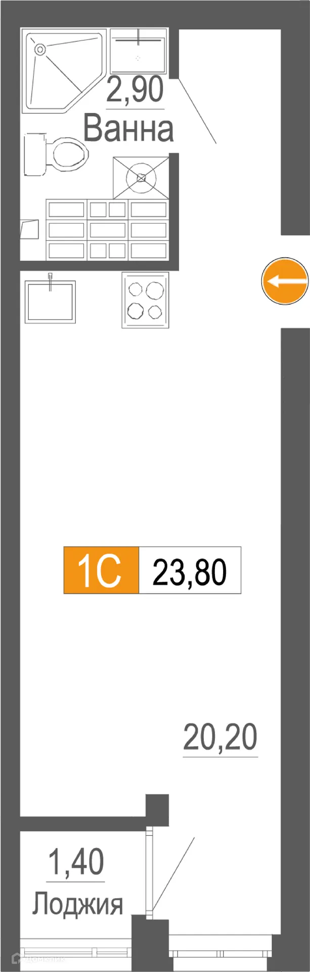 Фото квартиры в ЖК ФРИСТАЙЛ