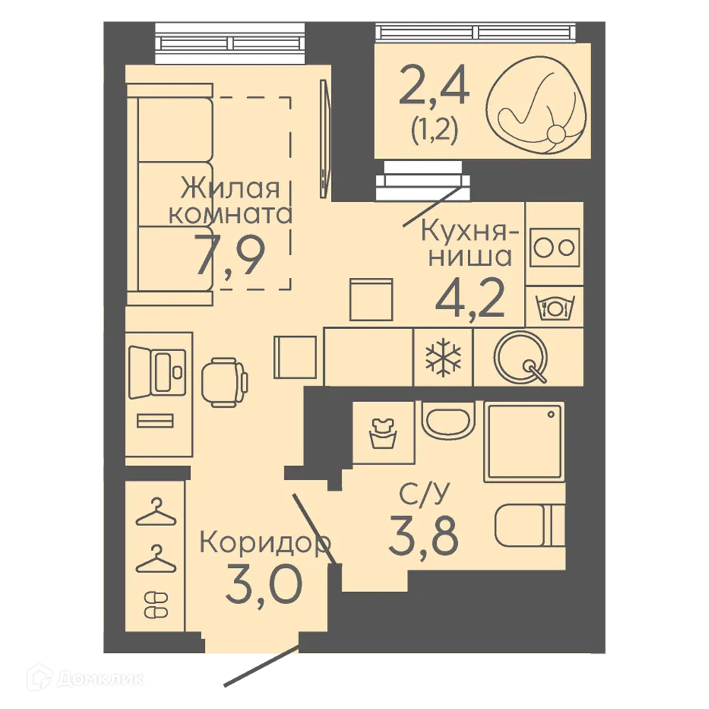 Фото квартиры в ЖК Новокольцовский