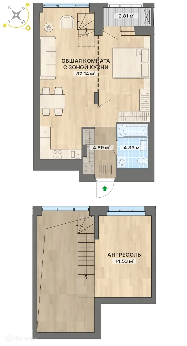 Фото квартиры в ЖК Речной квартал