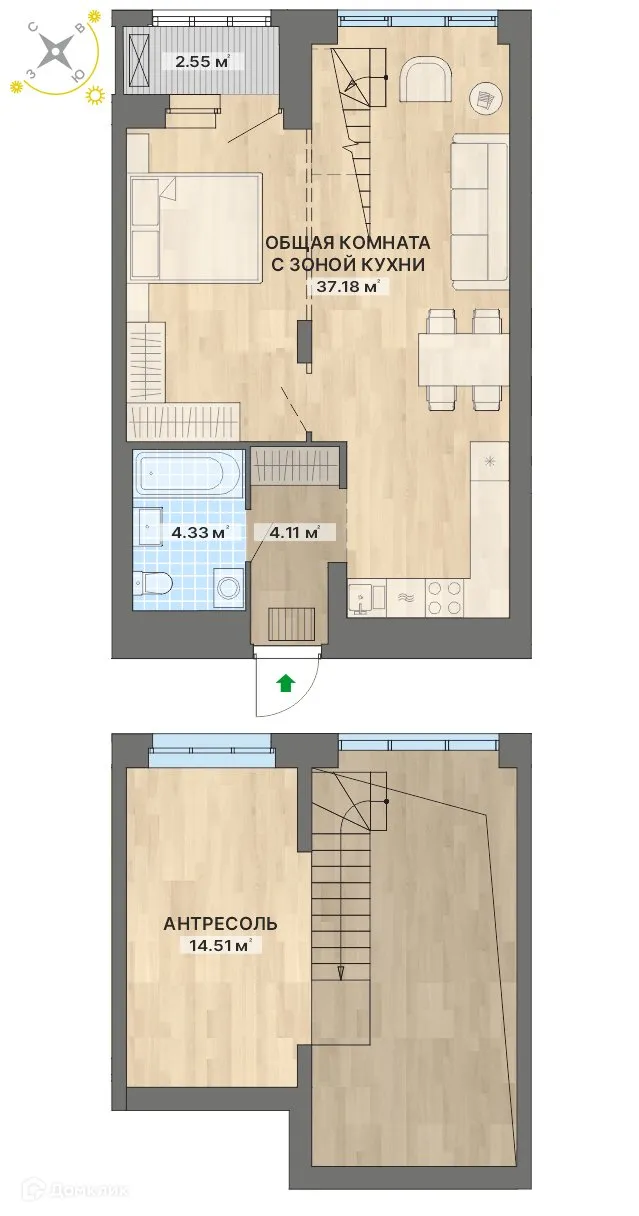 Фото квартиры в ЖК Речной квартал