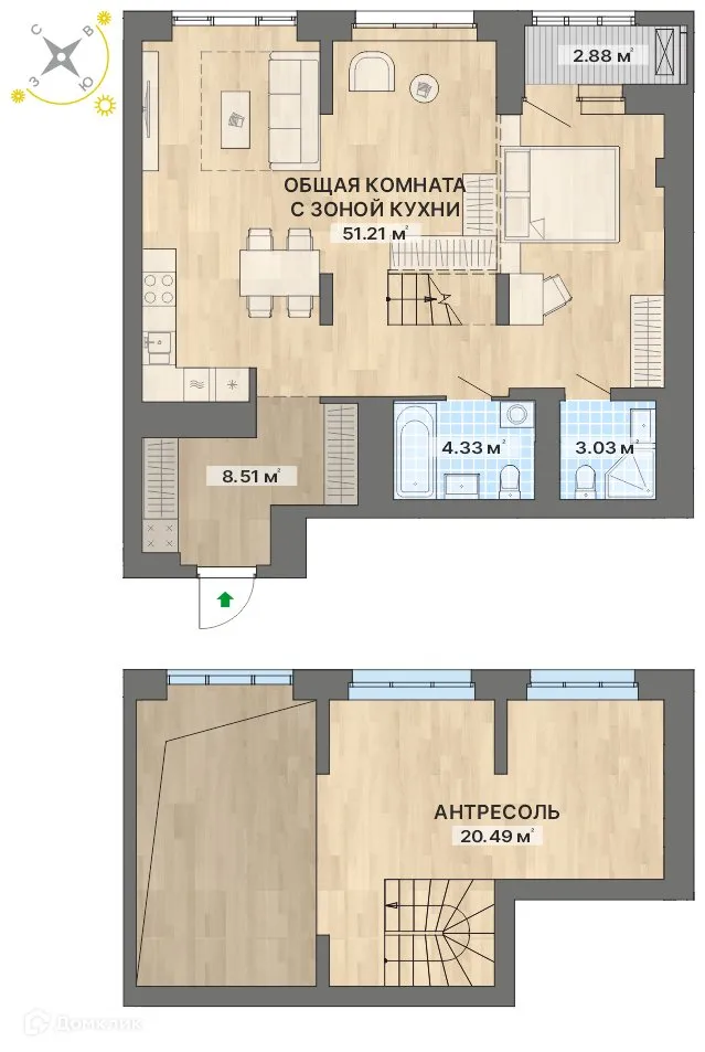 Фото квартиры в ЖК Речной квартал