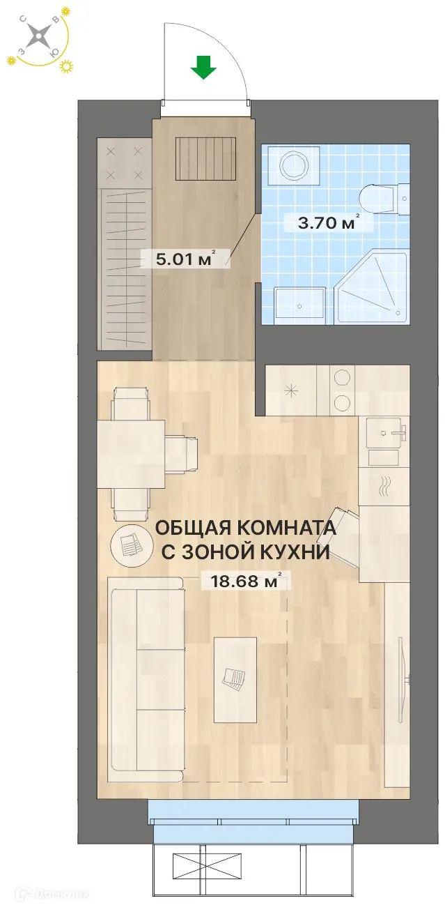 Фото квартиры в ЖК Речной квартал