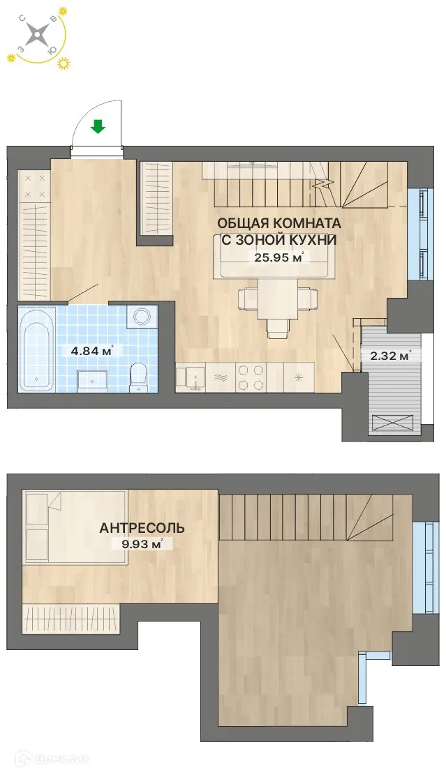 Фото квартиры в ЖК Речной квартал