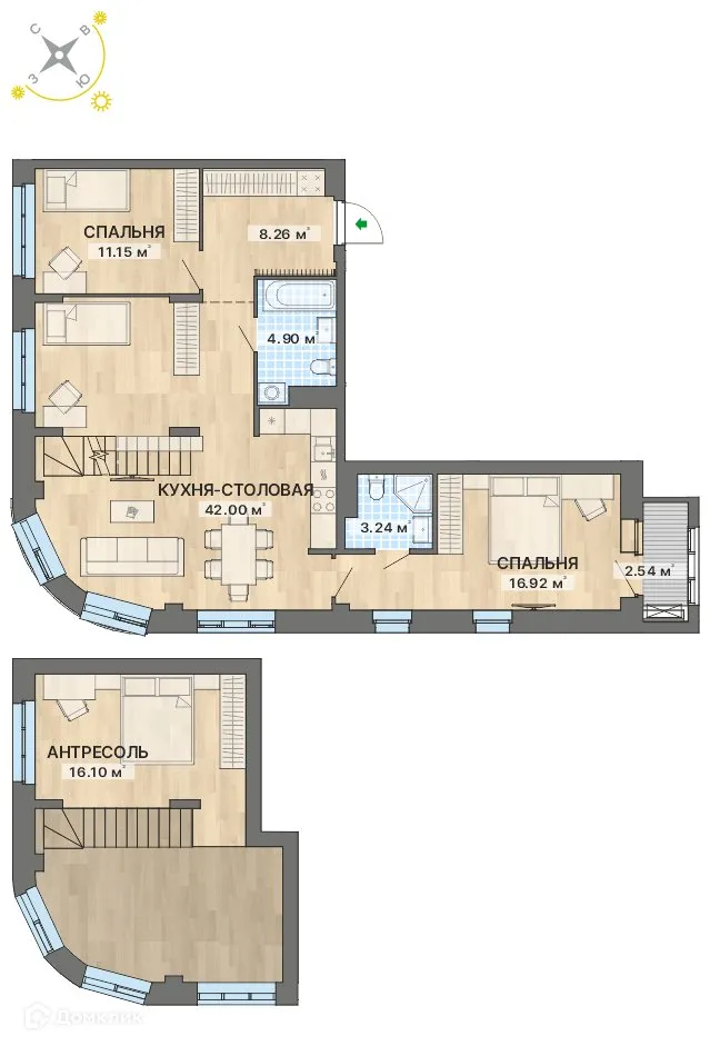 Фото квартиры в ЖК Речной квартал