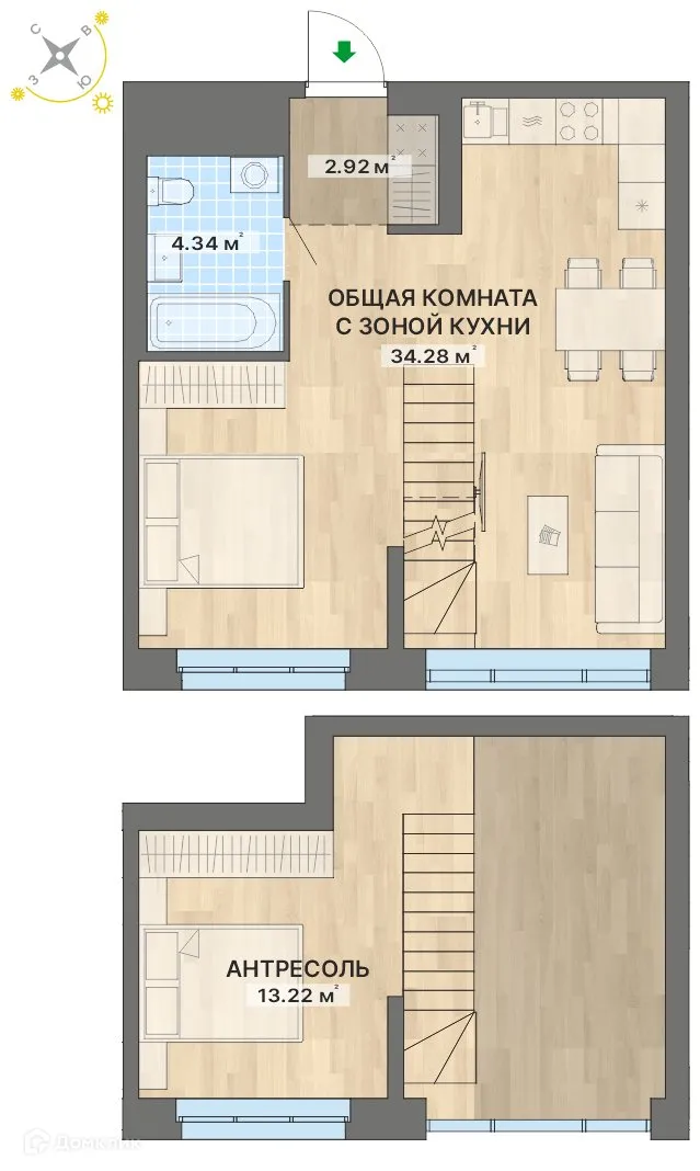 Фото квартиры в ЖК Речной квартал