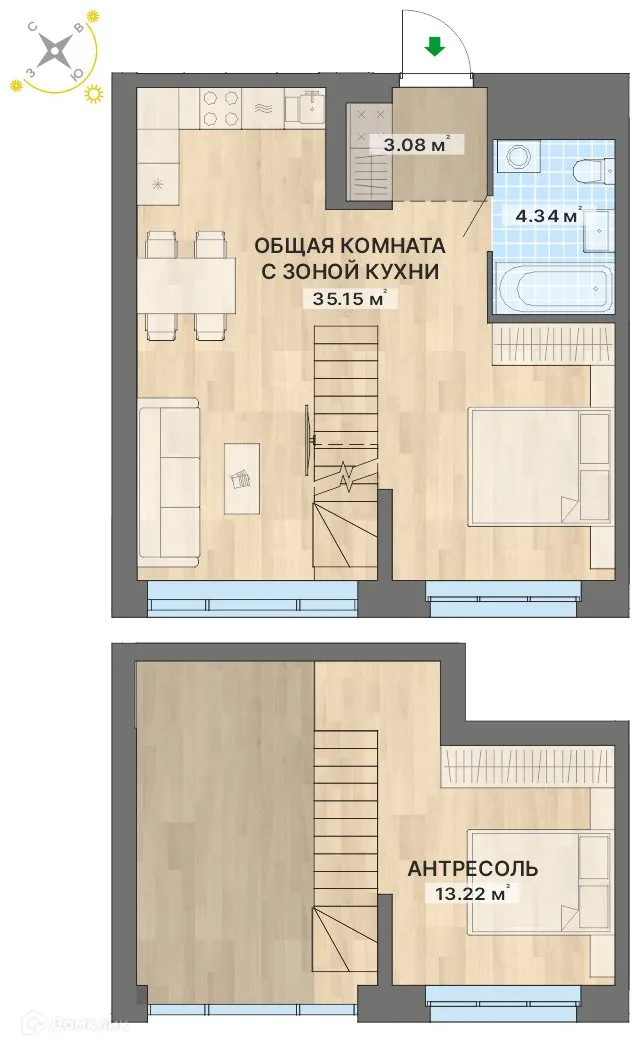 Фото квартиры в ЖК Речной квартал