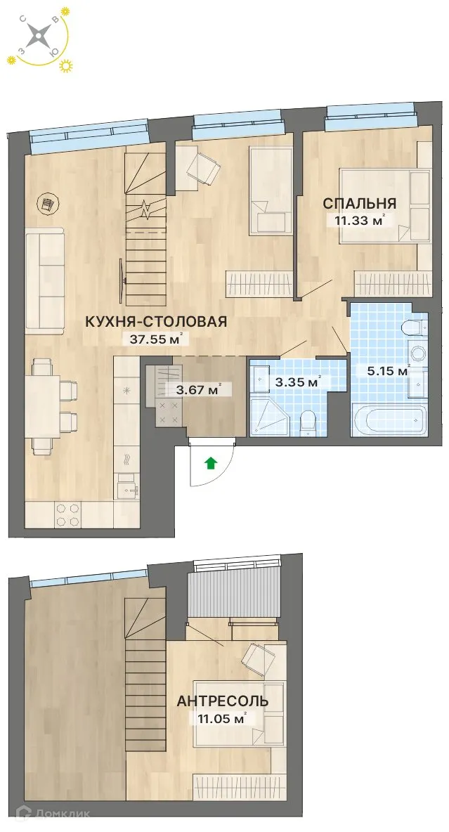 Фото квартиры в ЖК Речной квартал