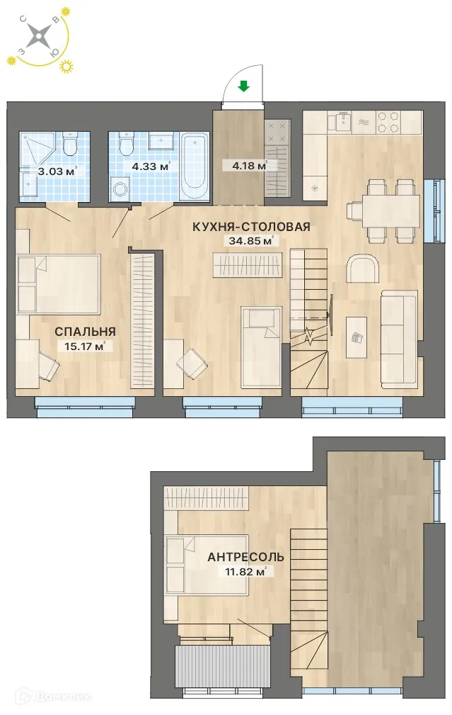 Фото квартиры в ЖК Речной квартал