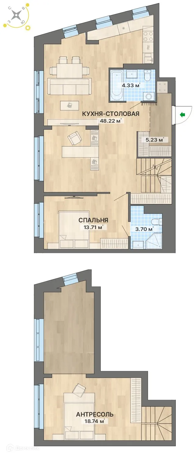 Фото квартиры в ЖК Речной квартал