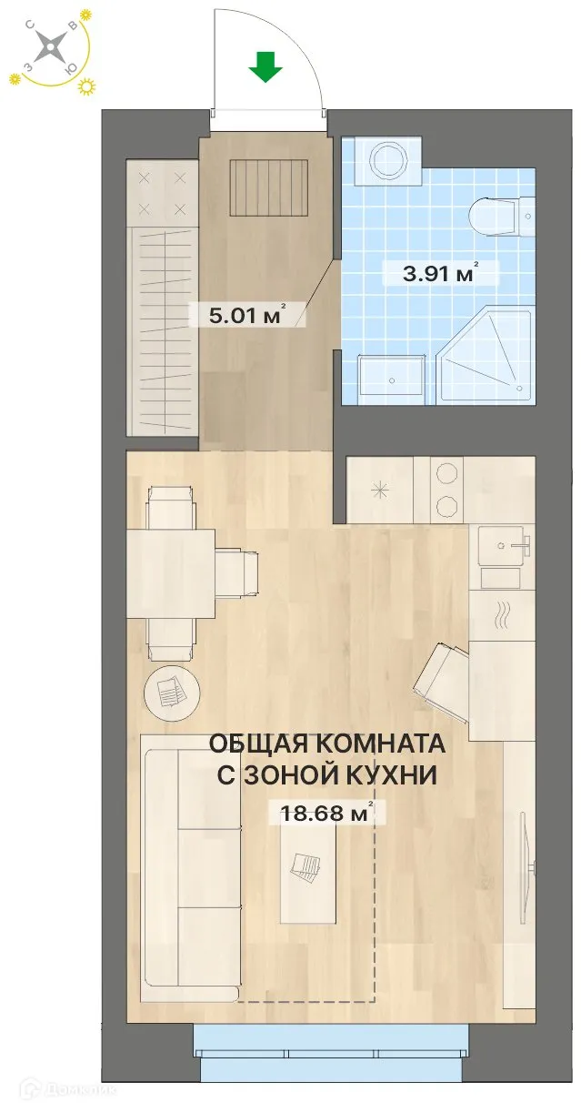 Фото квартиры в ЖК Речной квартал