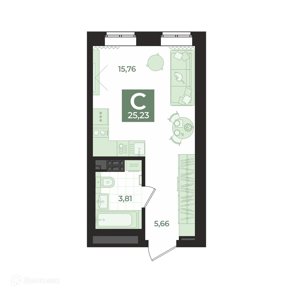 Фото квартиры в ЖК СКМ Ривер