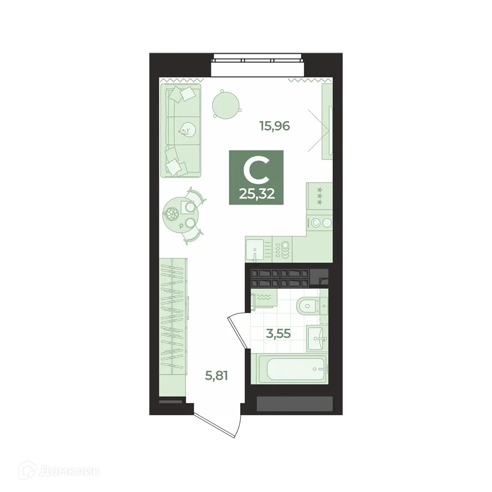 Фото квартиры в ЖК СКМ Ривер