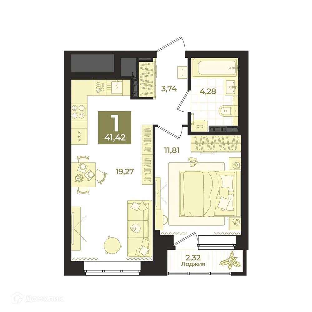 Фото квартиры в ЖК СКМ Ривер