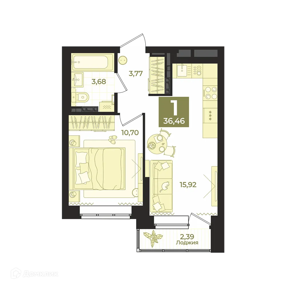 Фото квартиры в ЖК СКМ Ривер