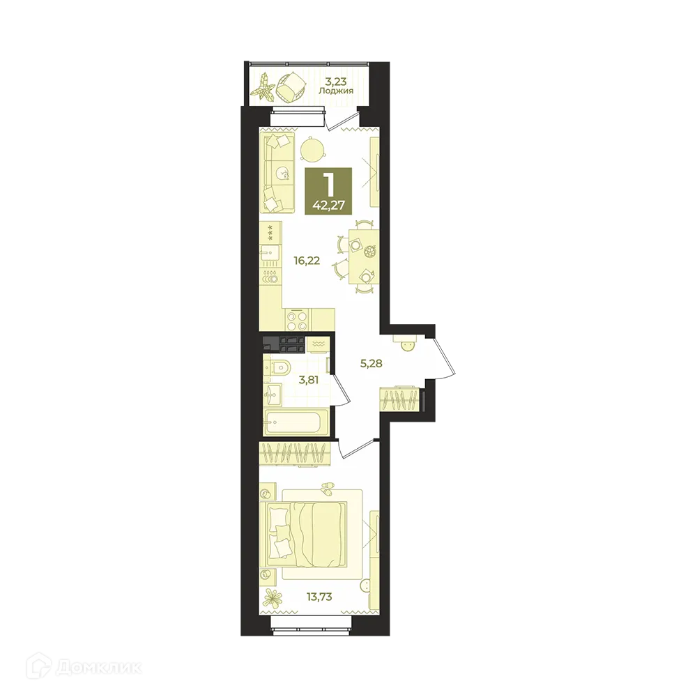 Фото квартиры в ЖК СКМ Ривер