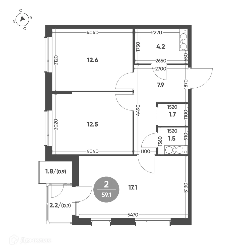 Фото квартиры в ЖК Зеленая река