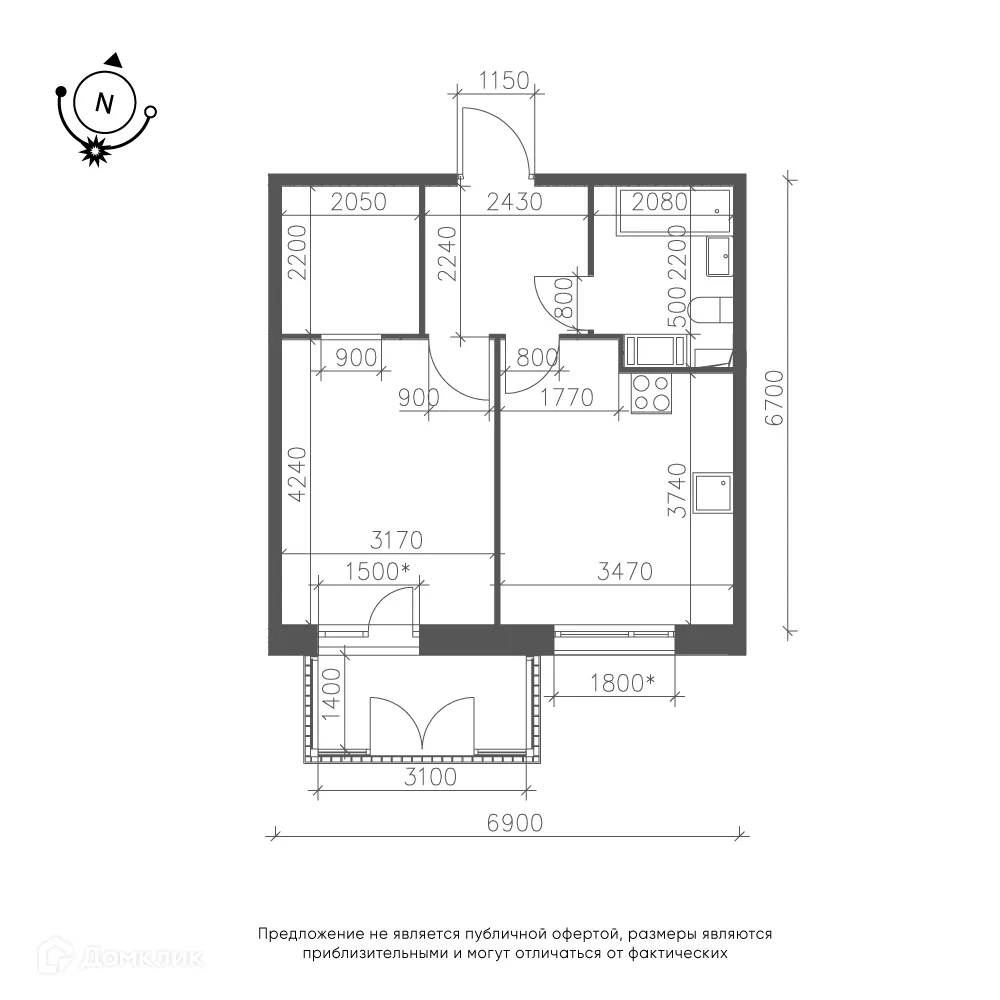 Фото квартиры в ЖК Зеленая река