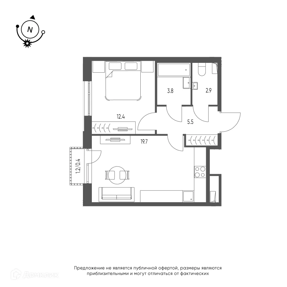 Фото квартиры в ЖК Зеленая река