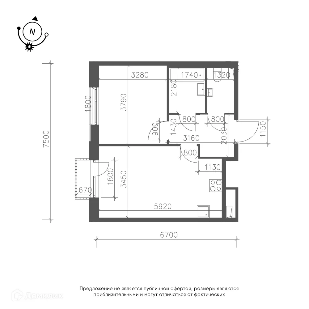 Фото квартиры в ЖК Зеленая река