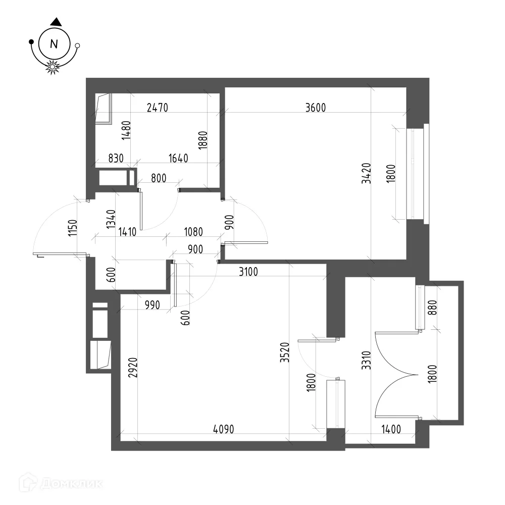 Фото квартиры в ЖК Зеленая река