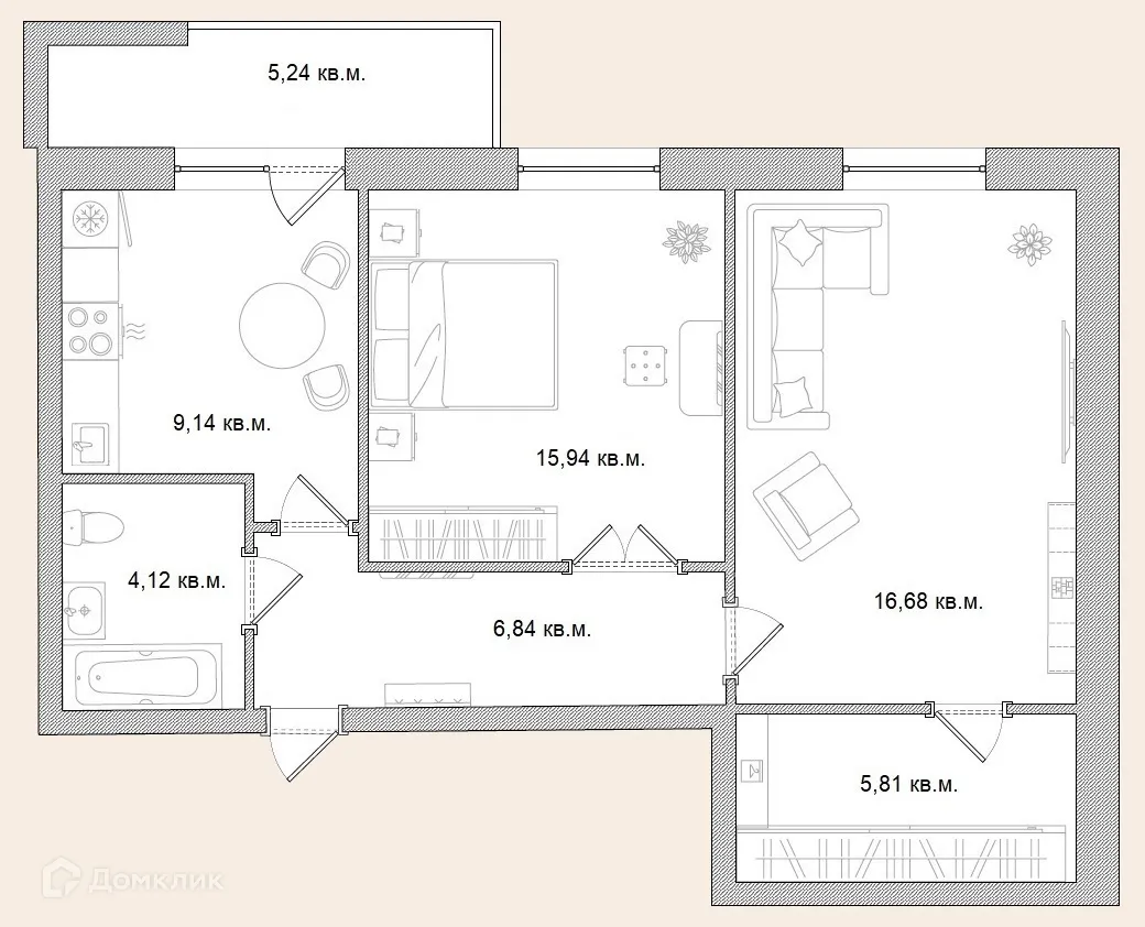 Фото квартиры в ЖК "Березка"