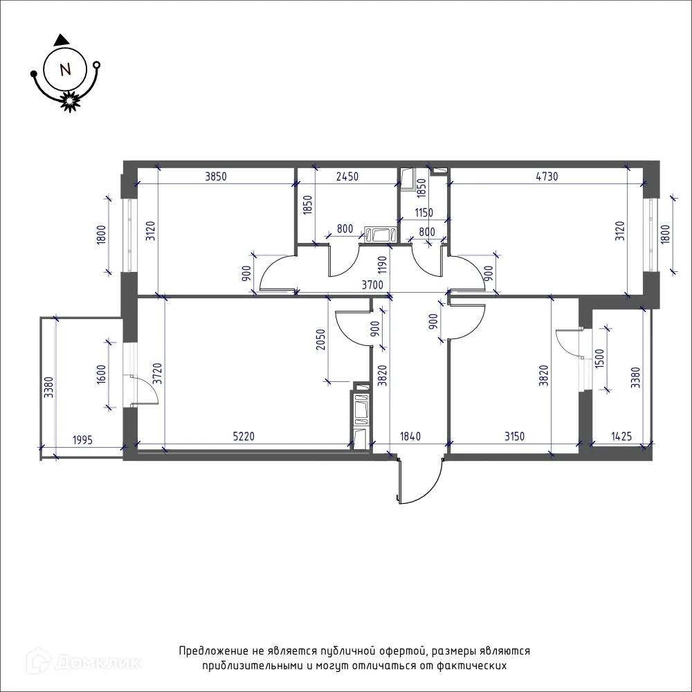 Фото квартиры в ЖК Зеленая река