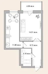 Фото квартиры в ЖК "Березка"