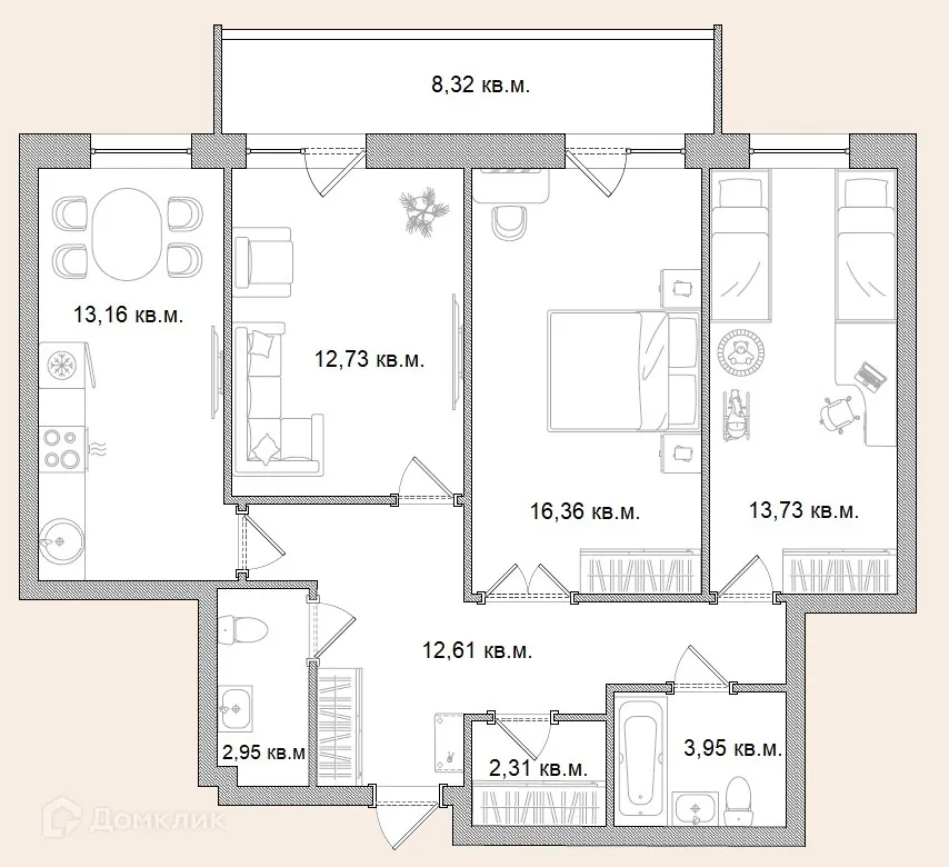 Фото квартиры в ЖК "Березка"