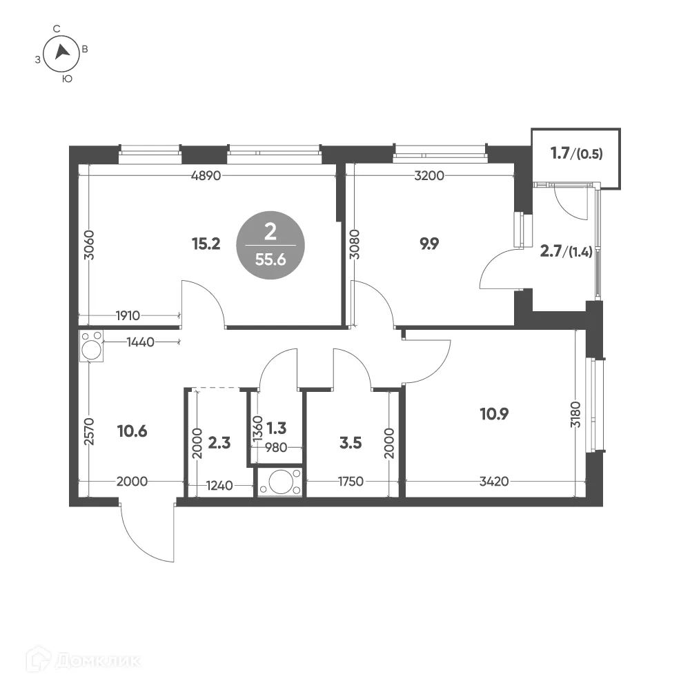 Фото квартиры в ЖК Зеленая река