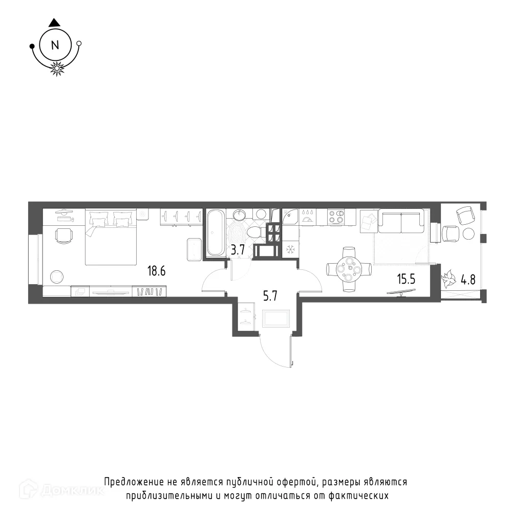 Фото квартиры в ЖК Зеленая река