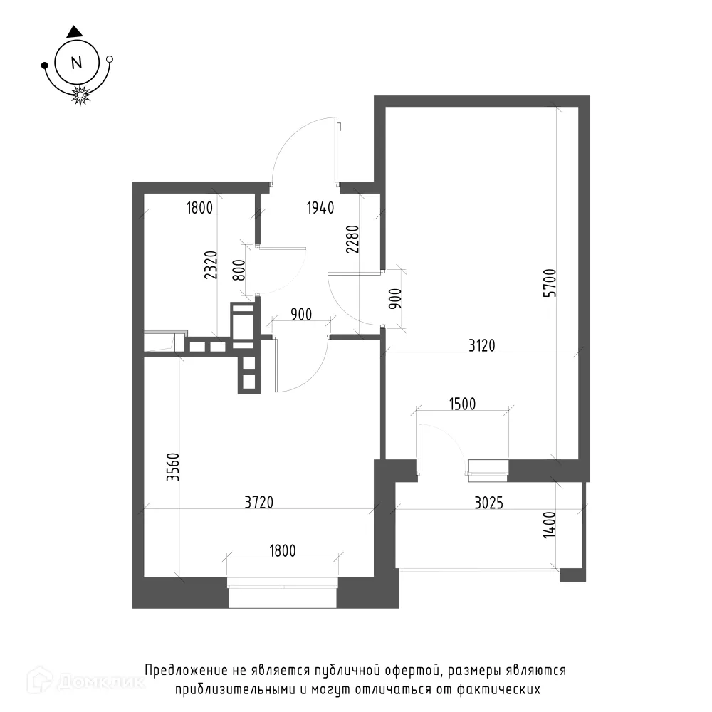 Фото квартиры в ЖК Зеленая река