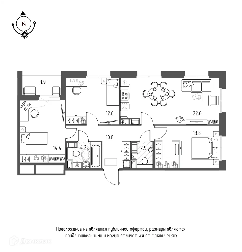 Фото квартиры в ЖК Зеленая река