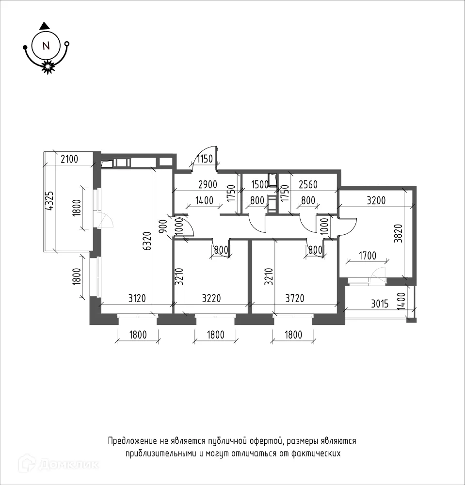 Фото квартиры в ЖК Зеленая река