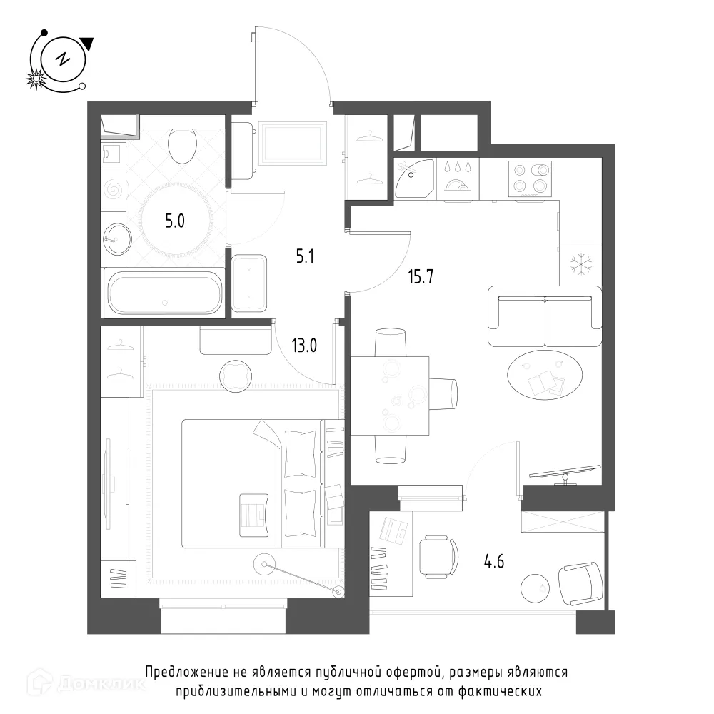 Фото квартиры в ЖК Зеленая река