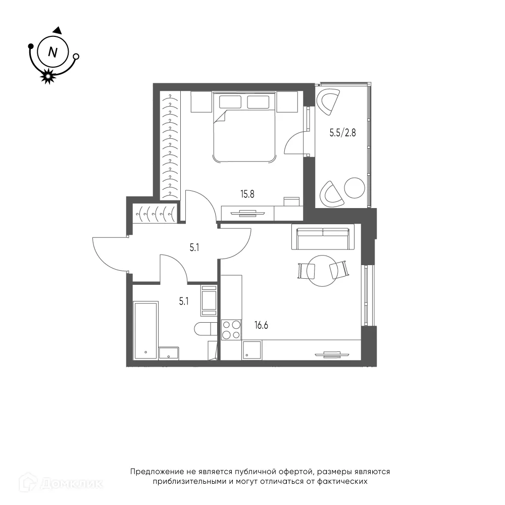 Фото квартиры в ЖК Зеленая река