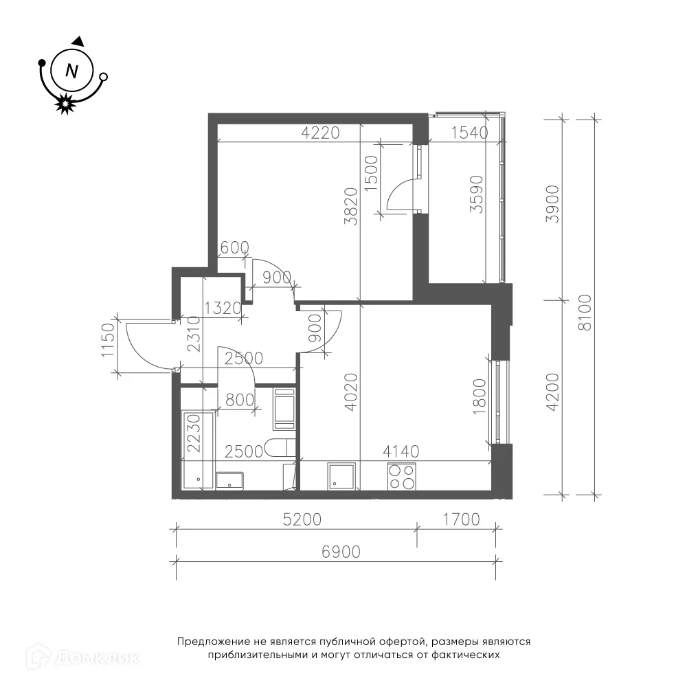 Фото квартиры в ЖК Зеленая река