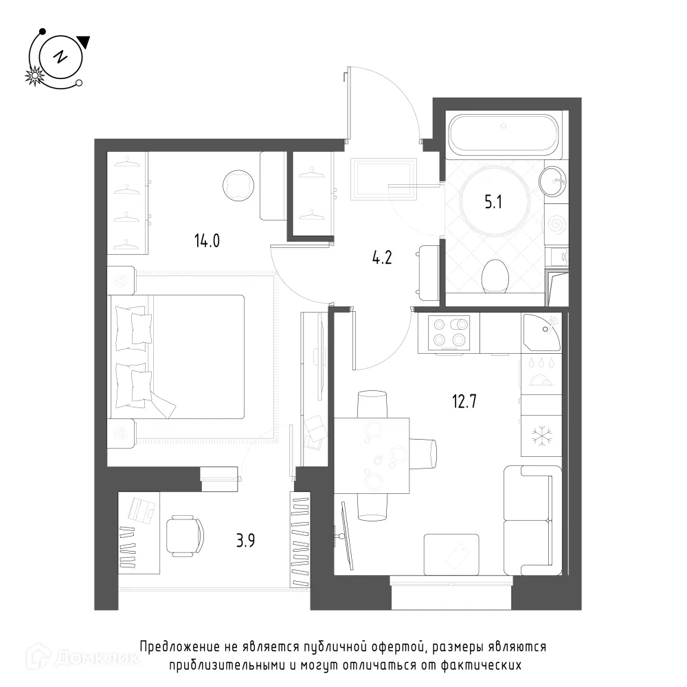 Фото квартиры в ЖК Зеленая река