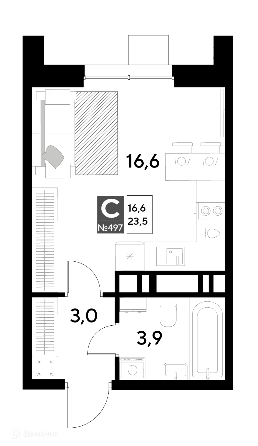 Фото квартиры в ЖК Снегири