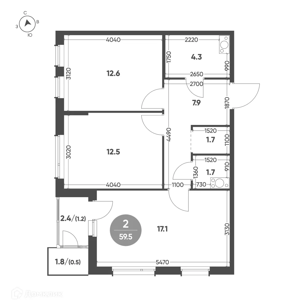 Фото квартиры в ЖК Зеленая река