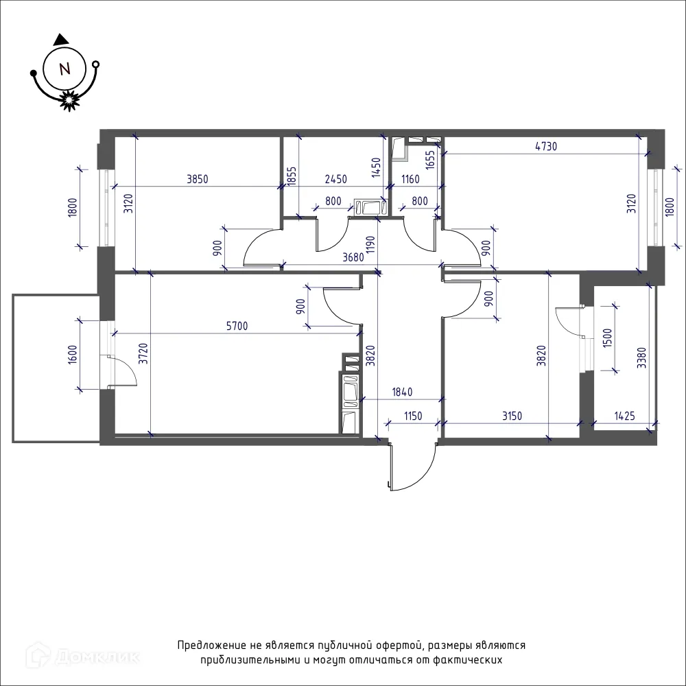 Фото квартиры в ЖК Зеленая река