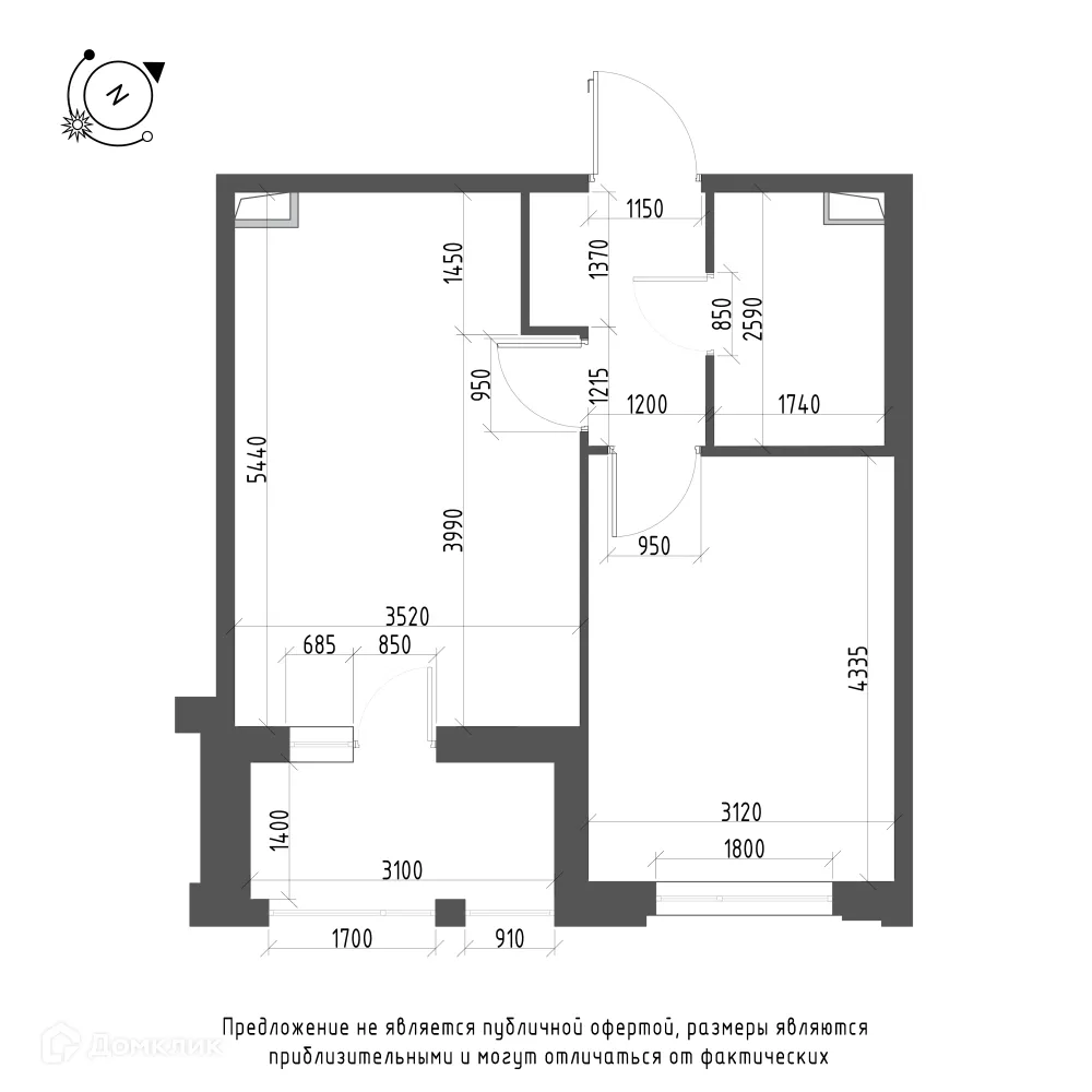 Фото квартиры в ЖК Зеленая река