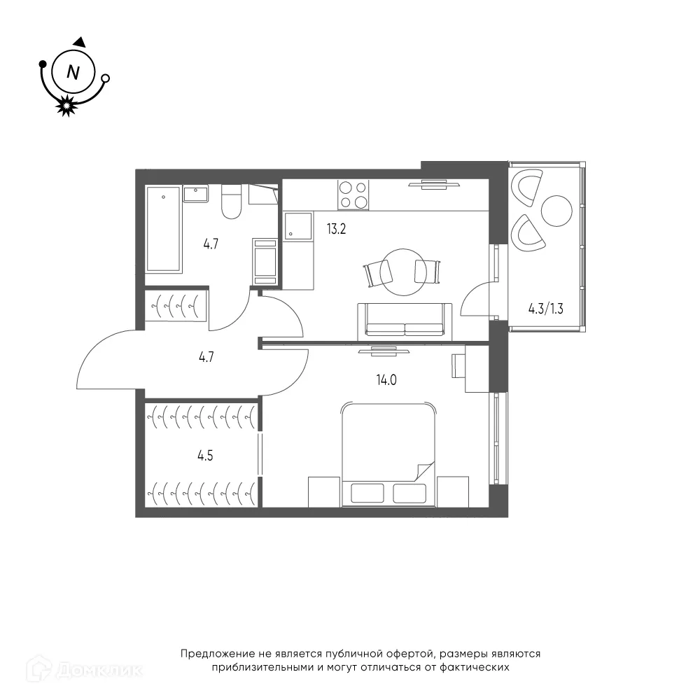 Фото квартиры в ЖК Зеленая река